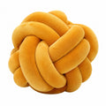 Cuscino decorativo annodato 30 cm in tessuto peluche arancione - morbido per divano e camera