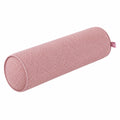 Cuscino cilindrico 15 x 45 cm in tessuto rosa - supporto decorativo