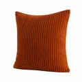 Cuscino decorativo 45x45 cm in tessuto a coste arancione - stile moderno