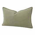 Cuscino decorativo 50 x 30 cm in tessuto verde salvia - stile moderno