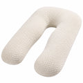 Cuscino a U 140 cm in tessuto bianco per gravidanza e riposo